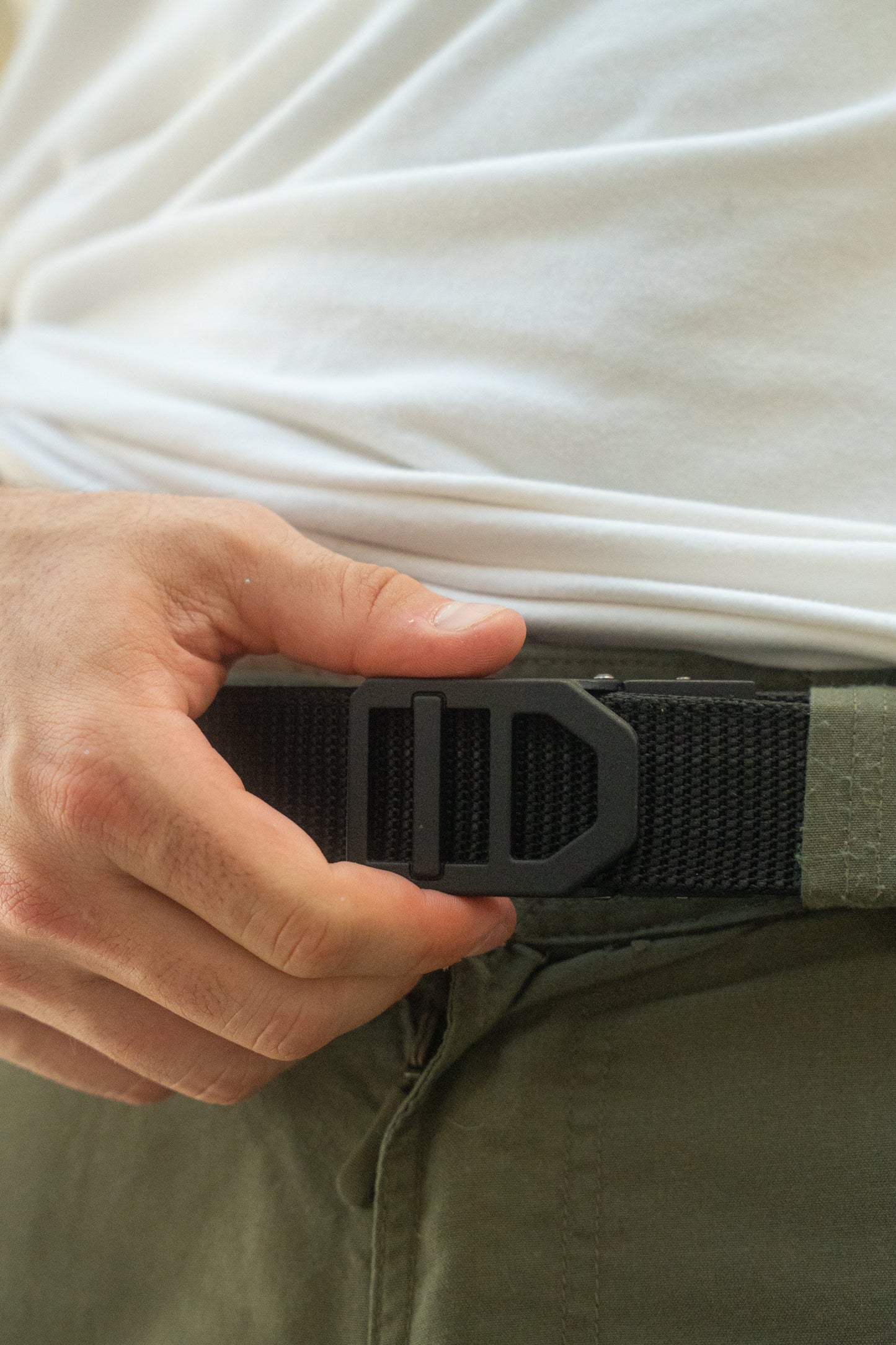 חגורה נשק ראצ'ט - קשיחות בנונית - המלצת המערכת לאנשים גדולים- צבע שחור - אורך 150