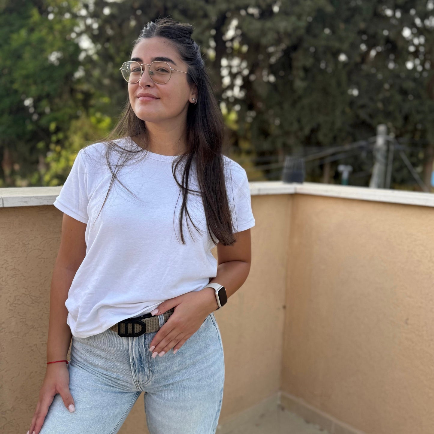 חגורה נשק ראצ'ט - קשיחות בנונית - המלצת חום בהיר - אורך 150-