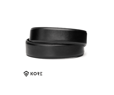 חגורת  נשק *עור*  של KORE עם אבזם x6 צבע GUNMETAL מטאל