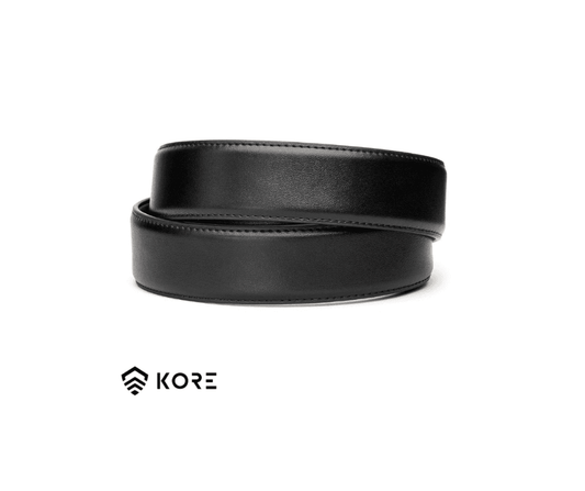 חגורת  נשק *עור*  של KORE עם אבזם x6 צבע GUNMETAL מטאל